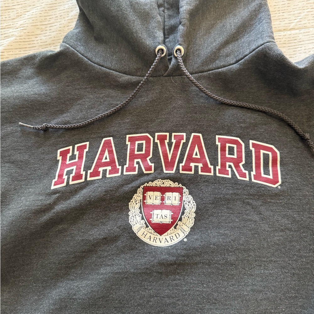 Champion Harvard University Eco Authentic Gray Hoodie